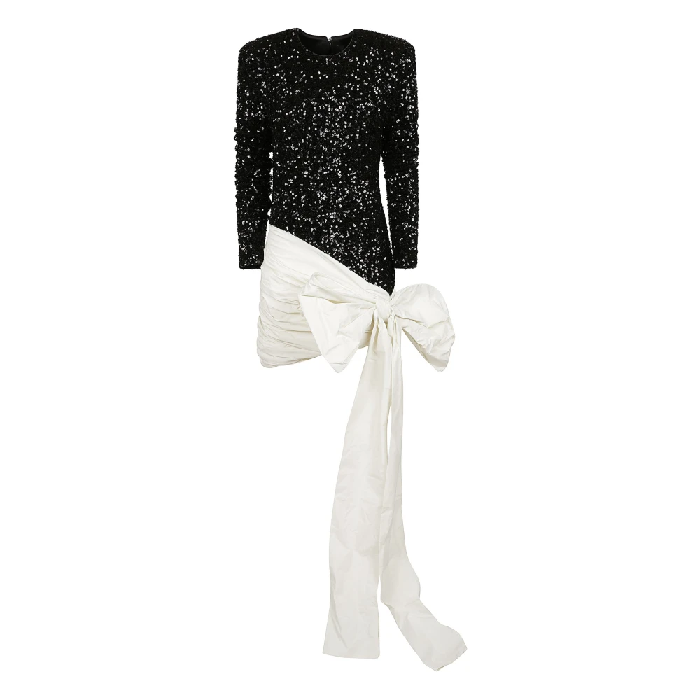 Rotate Birger Christensen Mini Jurk met Strik Black Dames
