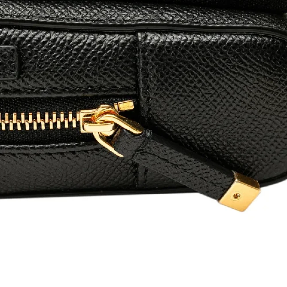 Dior Vintage Pre-owned Leather shoulder-bags Black Dames
