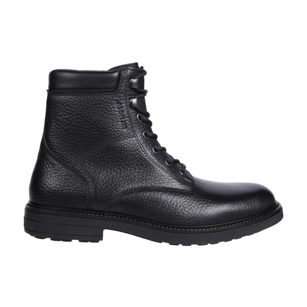 Tommy Hilfiger Men's Black Lace-Up Boots, 9 Uk, Outdoor Ankle Boots