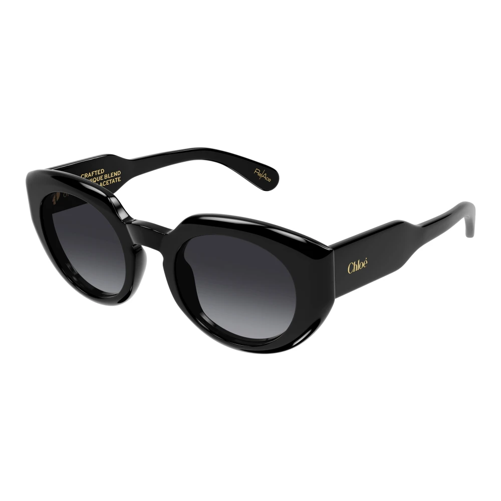 Chloé Women's Black/Grey Shaded Sunglasses
