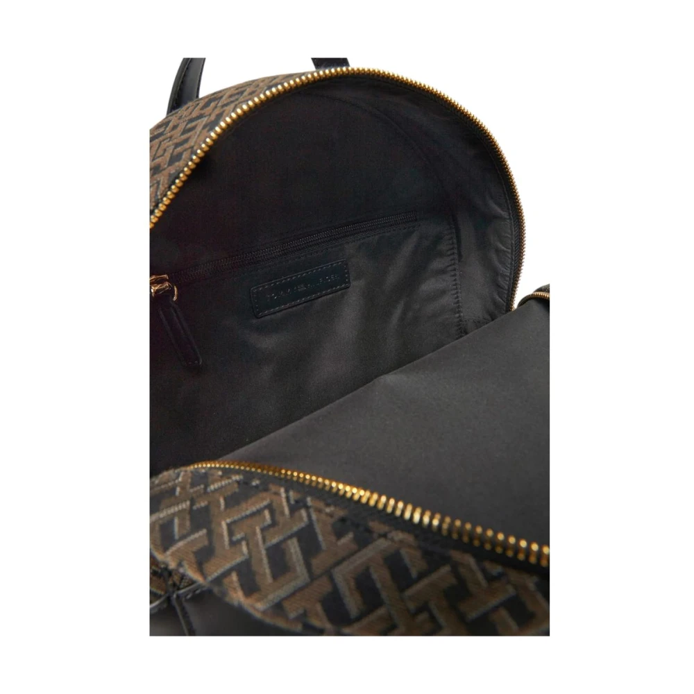 Tommy Hilfiger Zwarte Polyethyleen Rugzak Dames Tassen Black Dames