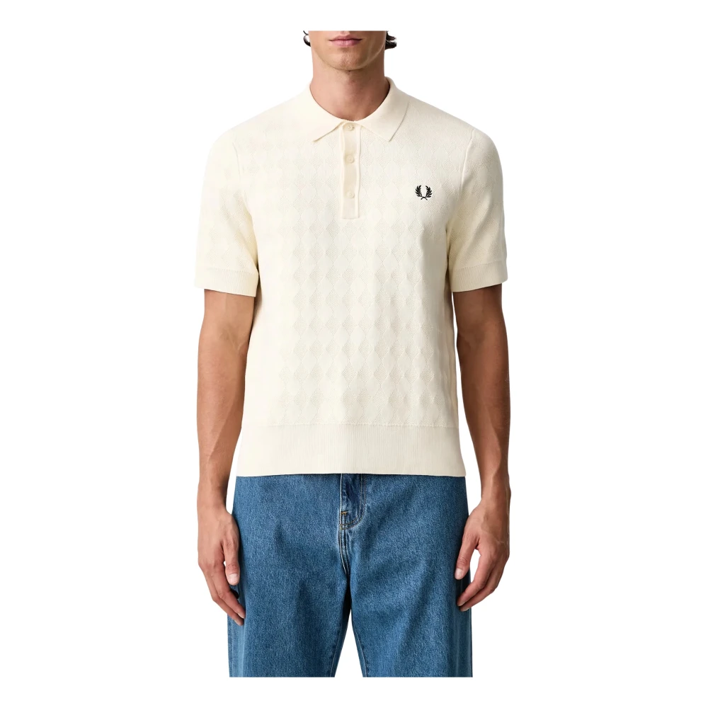 Fred Perry , Herren, Oberteile, Beige, L
