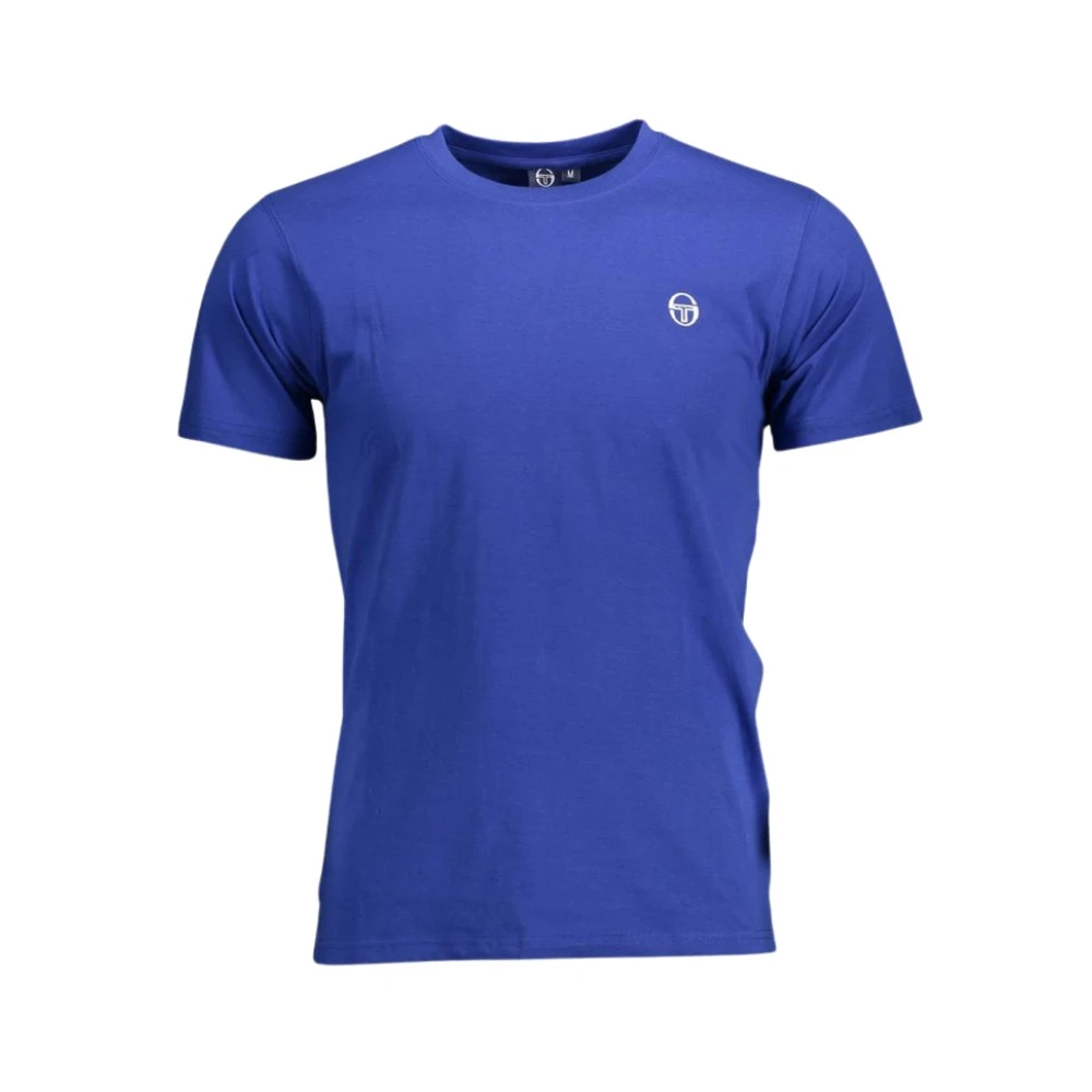 Sergio Tacchini Geborduurd Logo T-shirt Blue Heren
