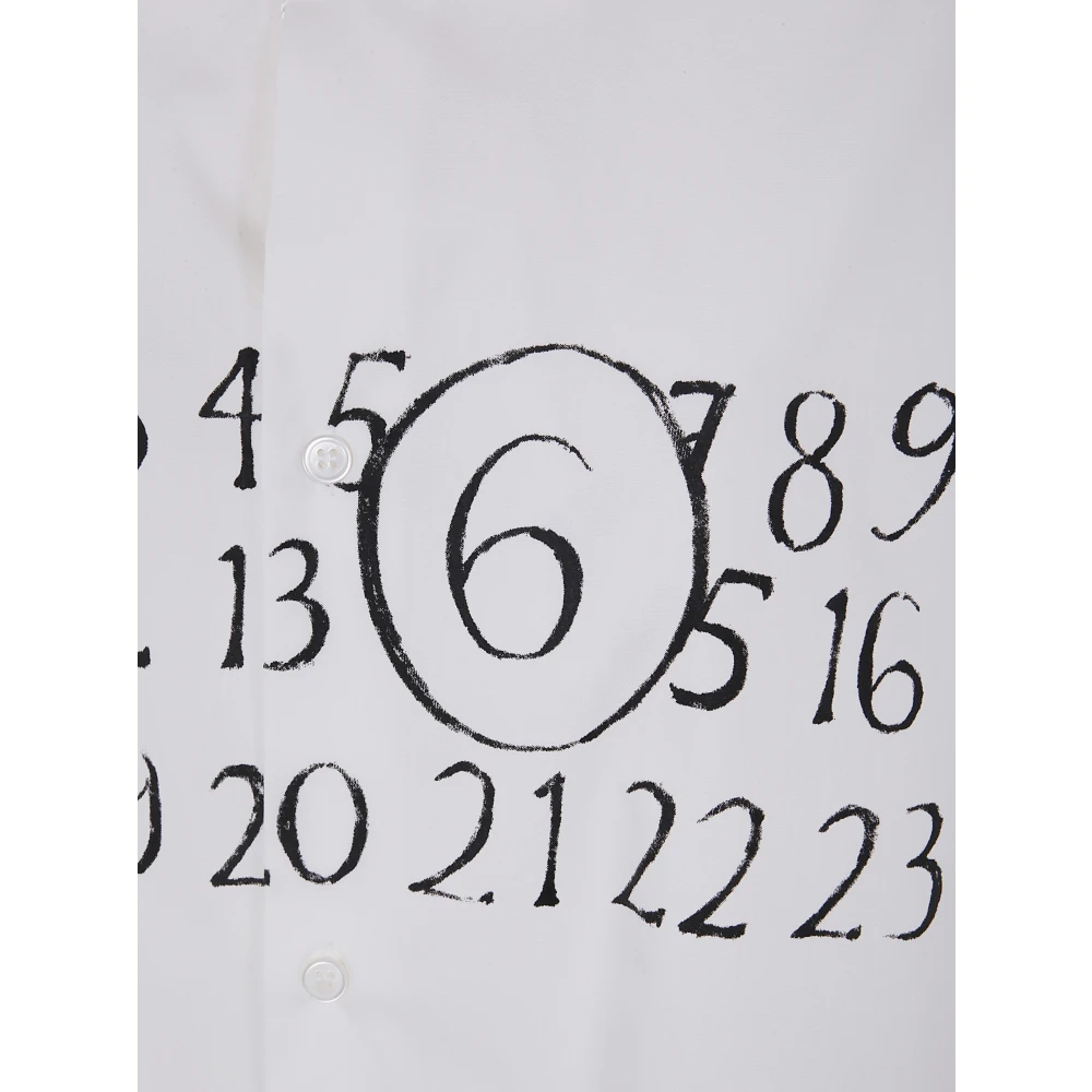 MM6 Maison Margiela Elegante Zwarte Jurk White Dames