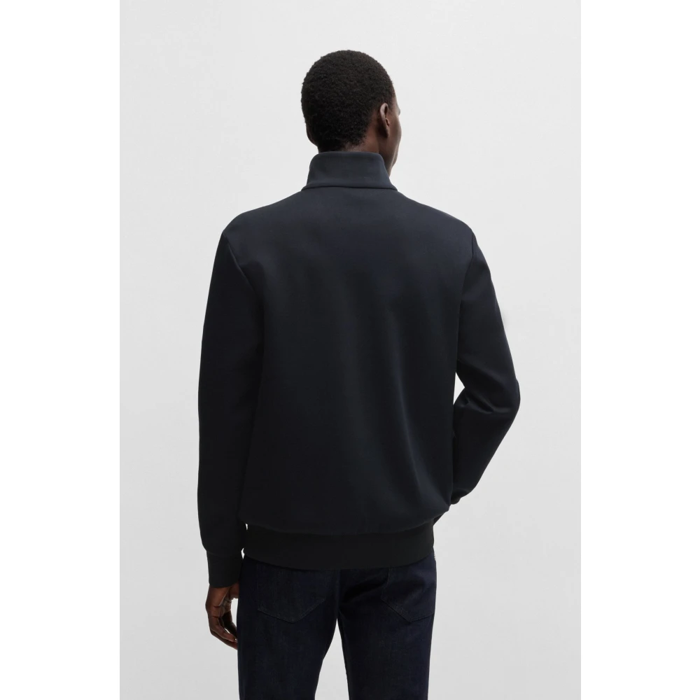 Hugo Boss Stijlvolle Cardigan voor Mannen Blue Heren