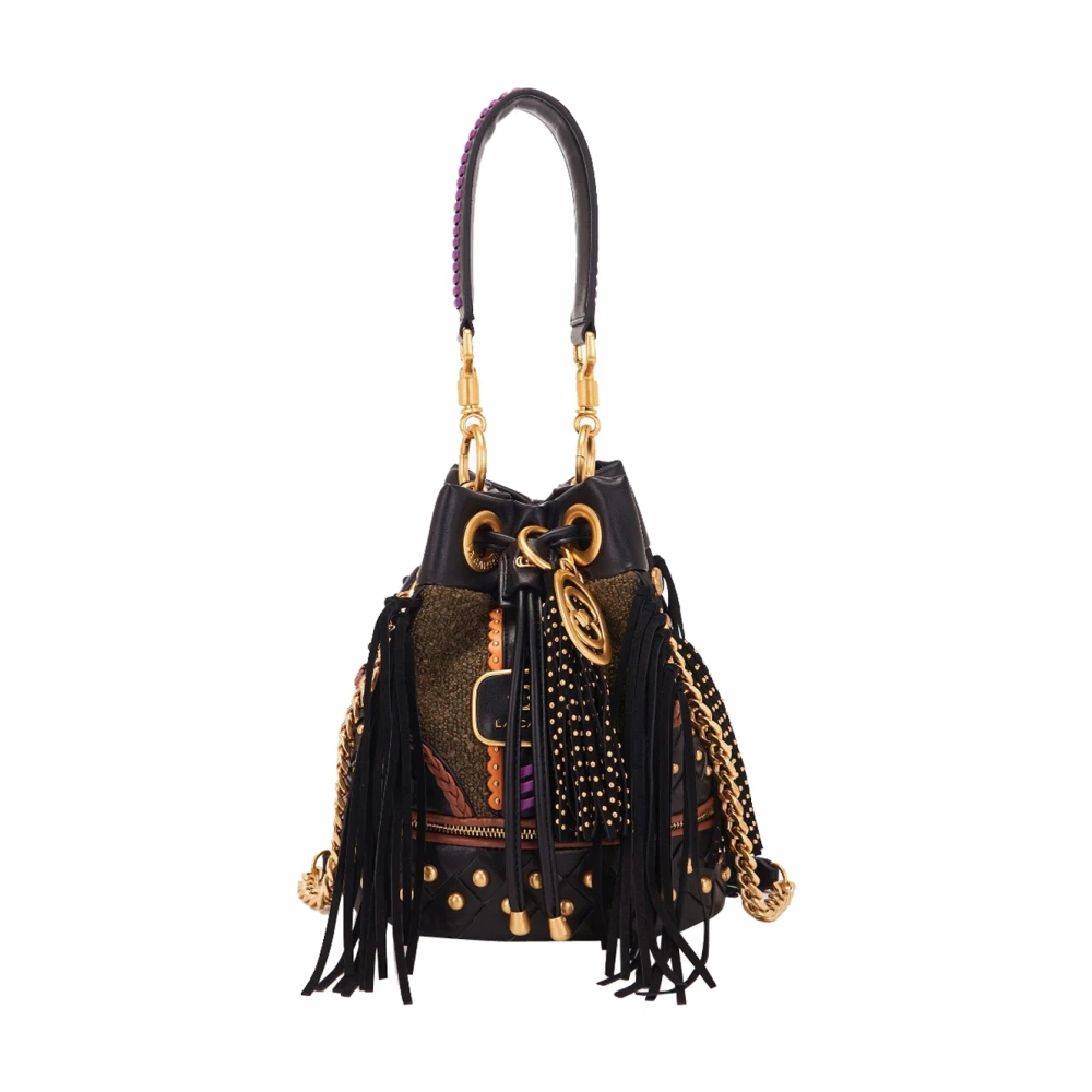 La Carrie Jungle Bucket Tas met Franjes Multicolor Dames