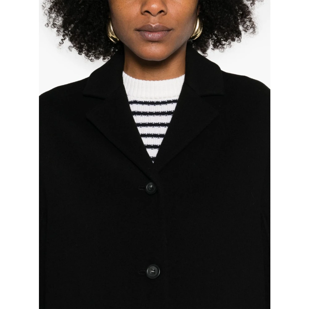 SPORTMAX Zwarte knoopjas met zakken Black Dames