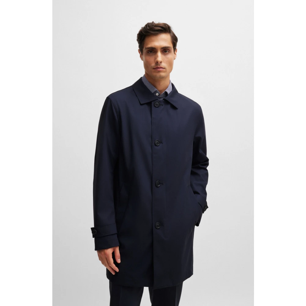 Hugo Boss Stijlvolle Jas Blue Heren