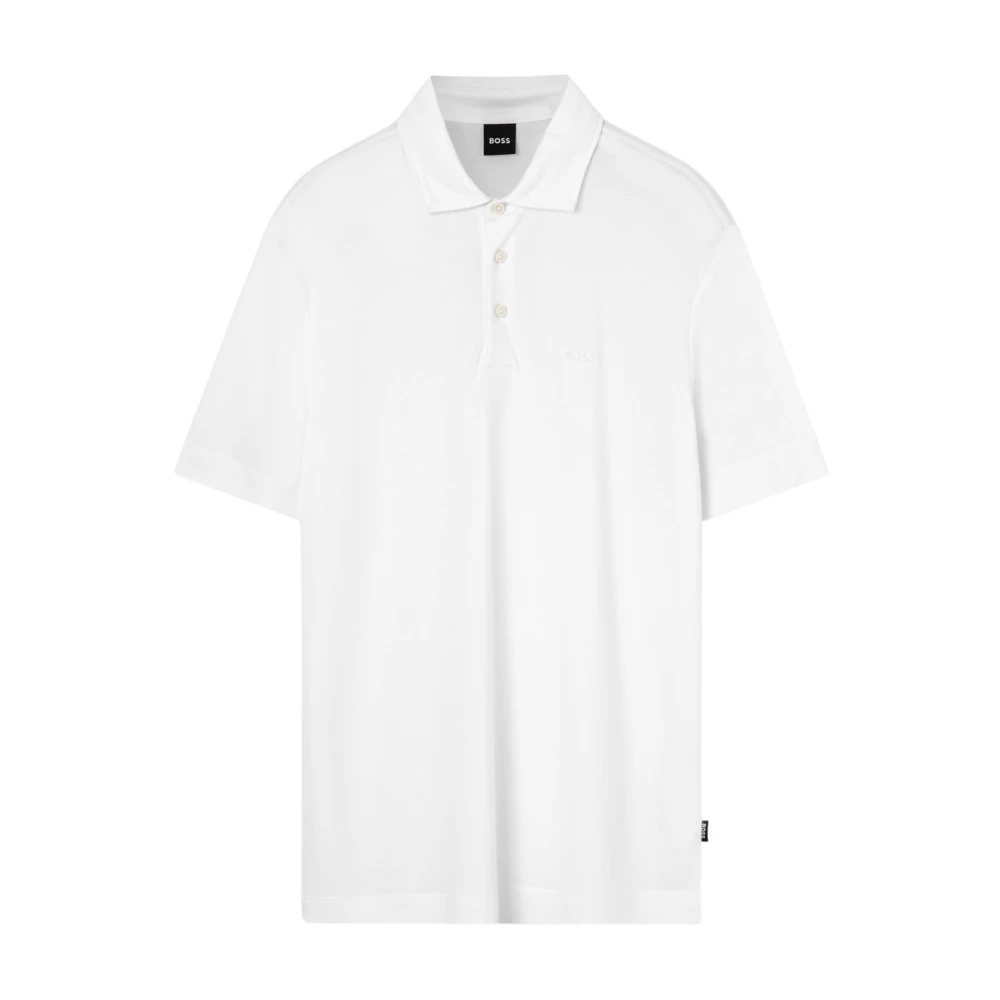 Boss Poloshirt White Heren