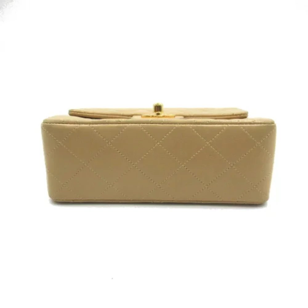 Chanel Vintage Pre-owned Leather shoulder-bags Beige Dames
