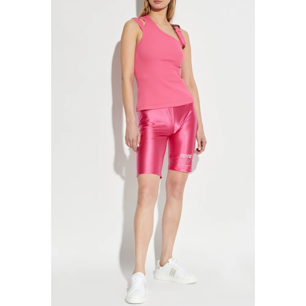 Versace Jeans Couture Korte leggings Pink Dames