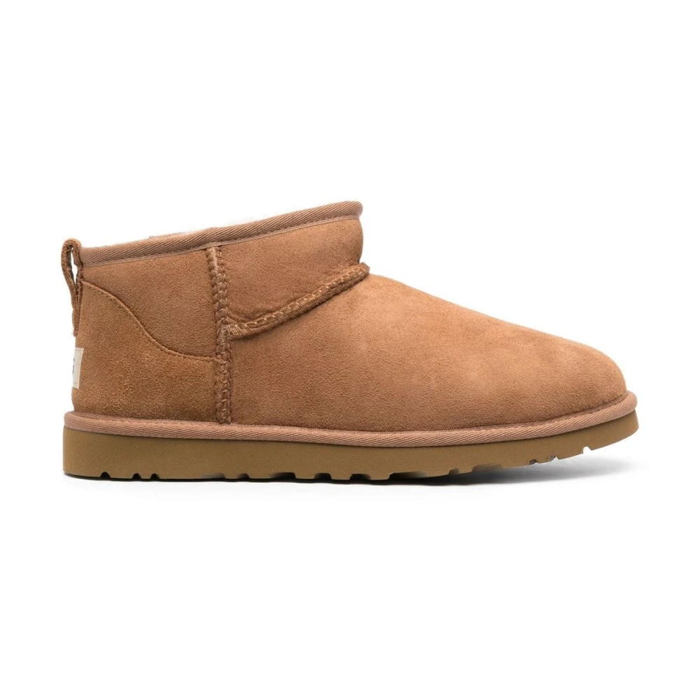 Ugg Brown Winter Boots, Male, 10 Uk, Classic Ultra Mini Boots Chestnut