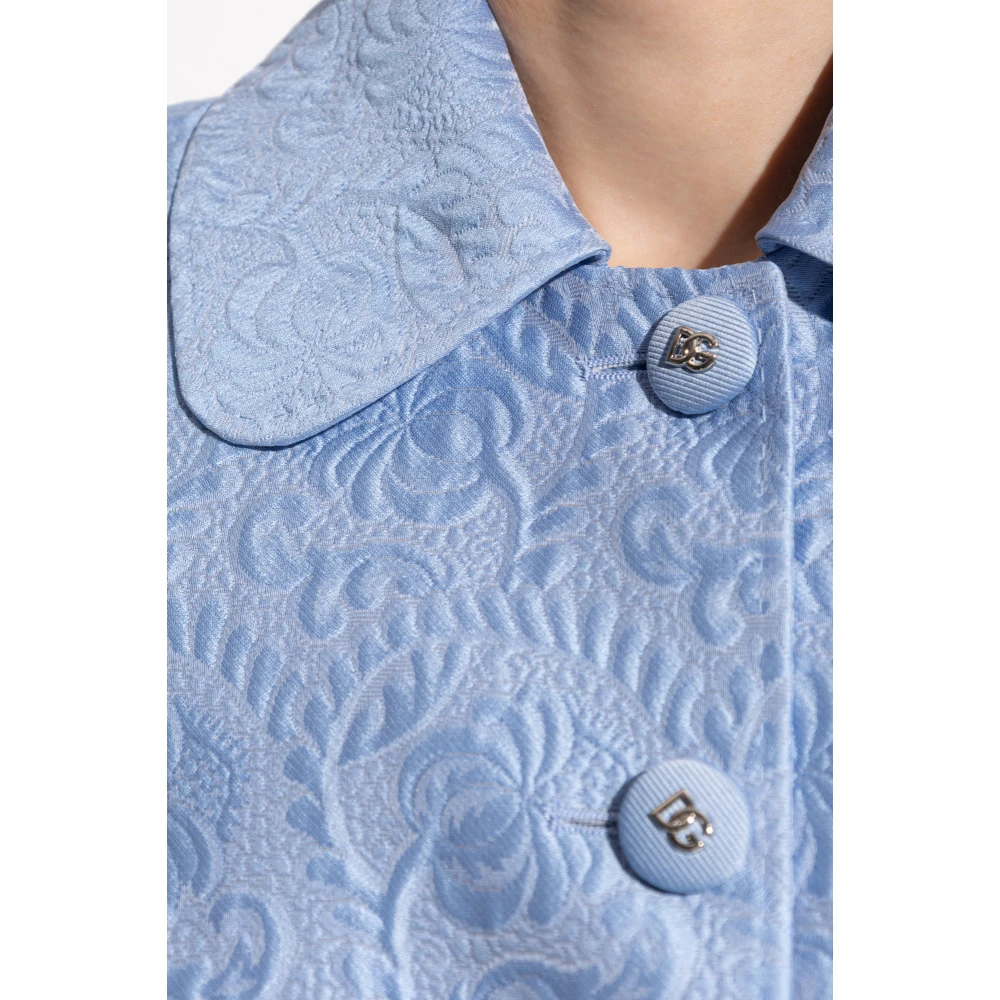 Dolce & Gabbana Blazer met logo Blue Dames
