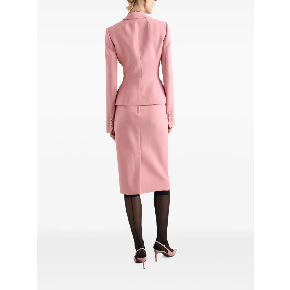 Dolce & Gabbana Roze Wollen Rok Pink Dames