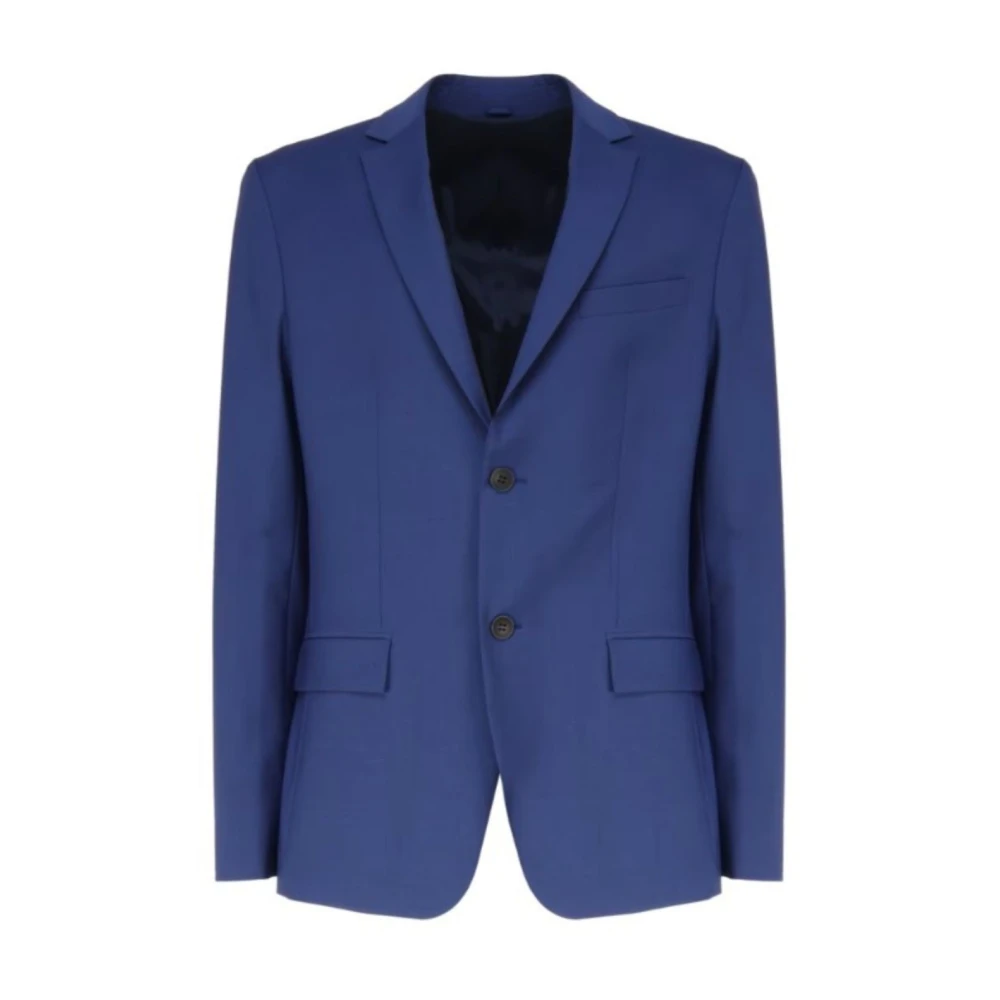 Calvin Klein Moderne Wollen Blazer Blue Heren