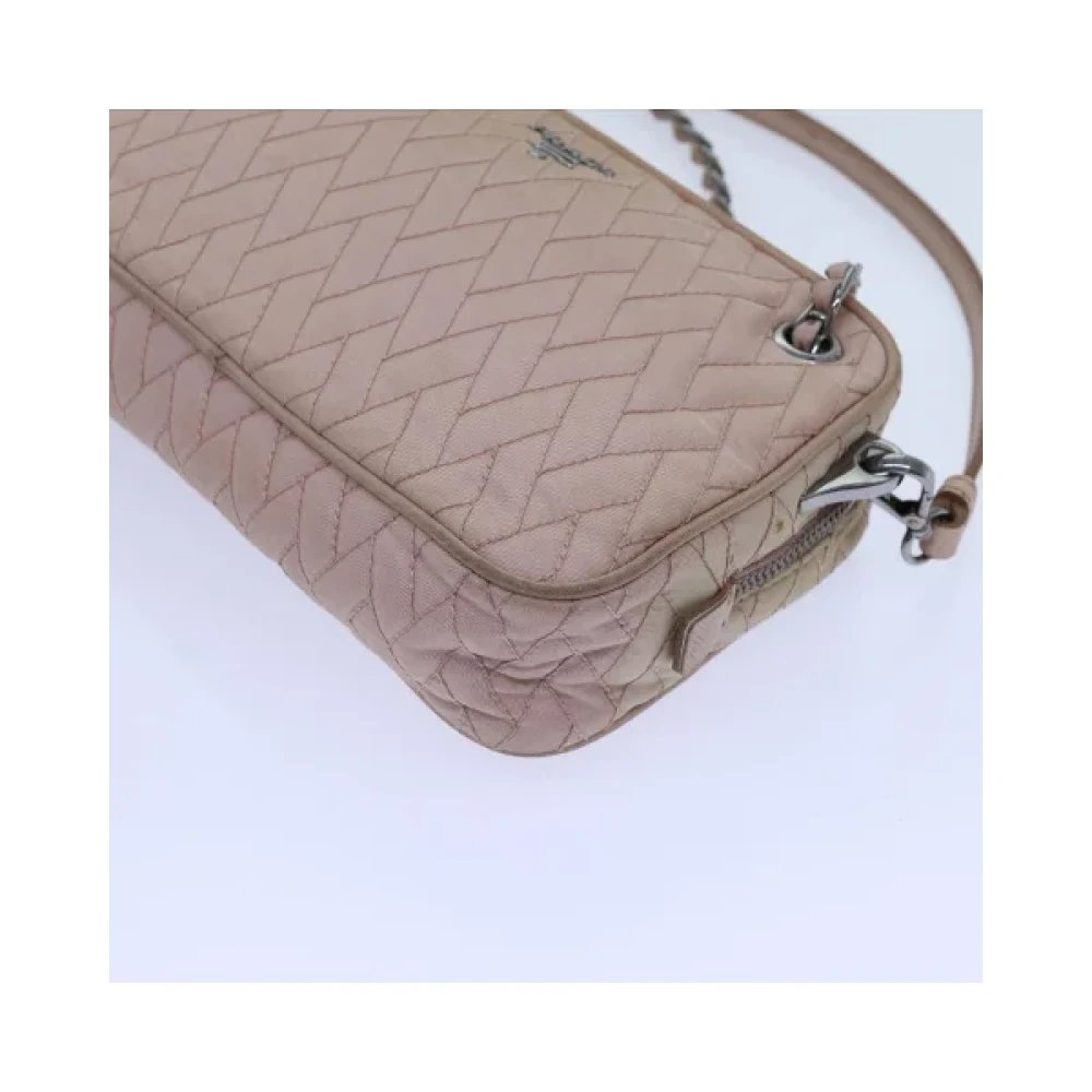 Prada Vintage Pre-owned Nylon handbags Pink Dames