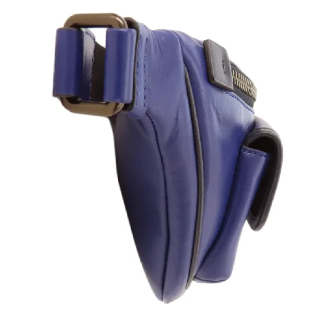 Coach Pre-owned Leather crossbody-bags Blue Dames
