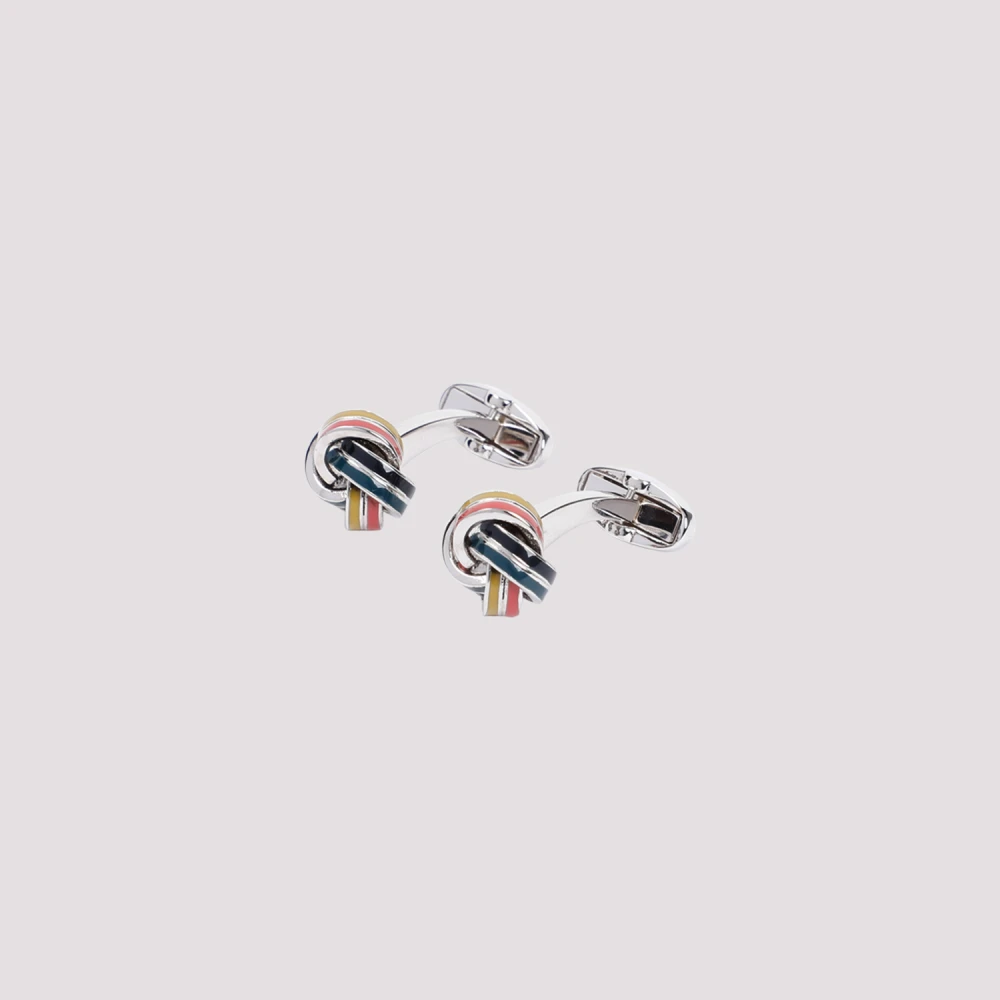 PS By Paul Smith Metalen Knoop Manchetknopen Gray Heren