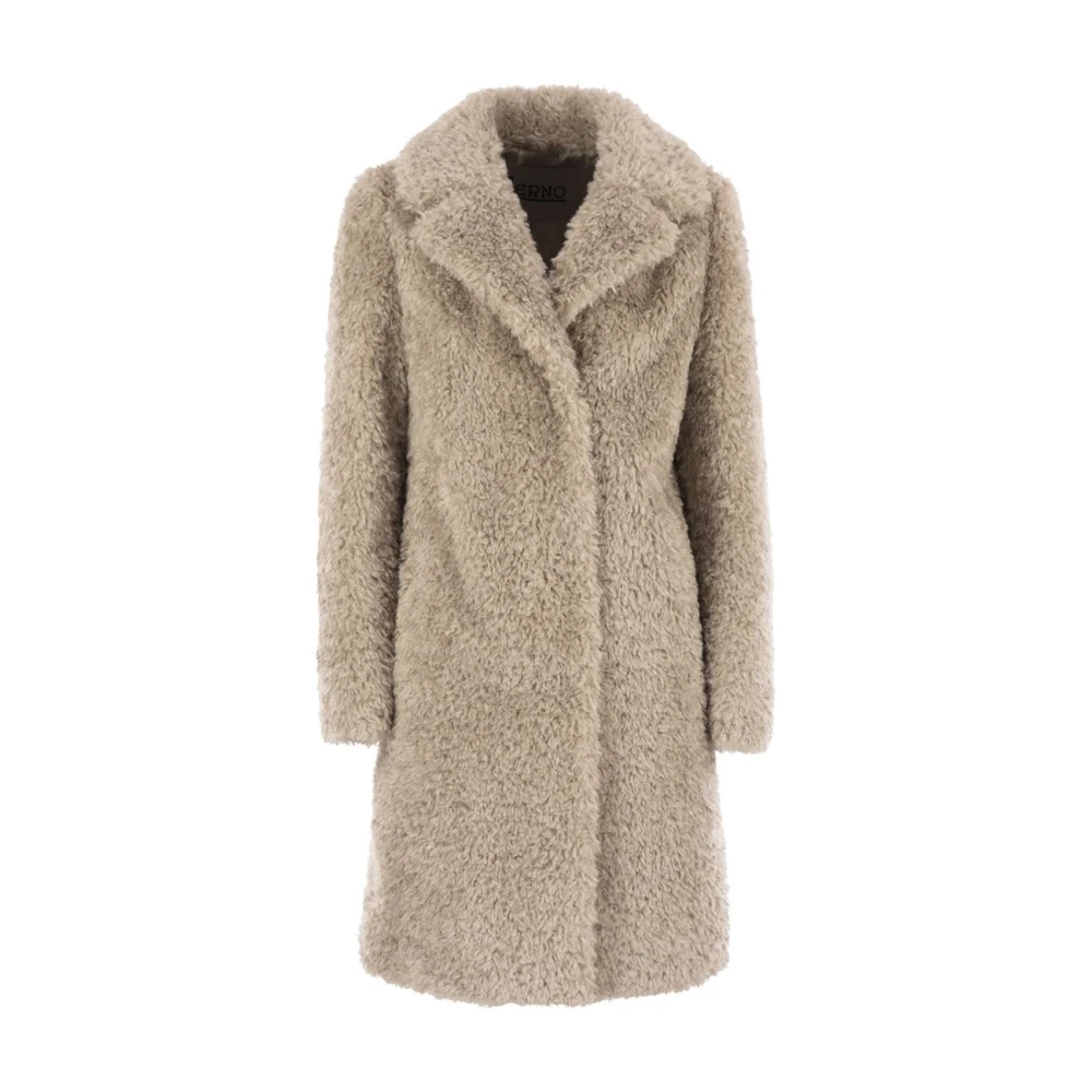 Herno Femme Beige - Manteau Doux En Fausse Fourrure - Manteaux - Taille: 42 Fr