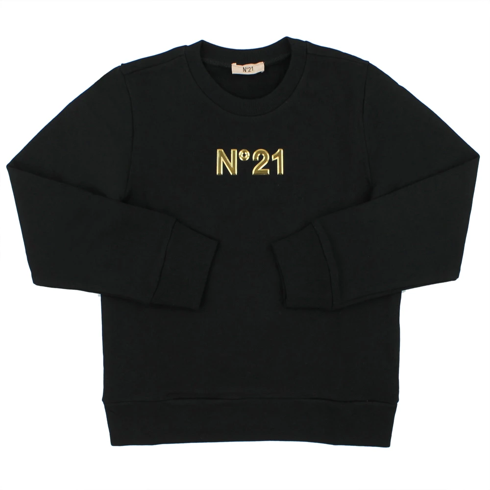 N21 Black Kids Sweatshirts, Female, 10 Y, Crewneck Sweatshirt
