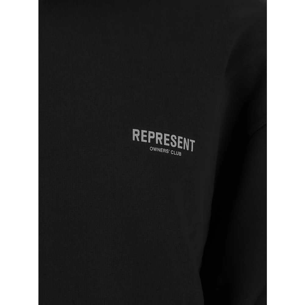 Represent Katoen Logo Hoodie Black Heren