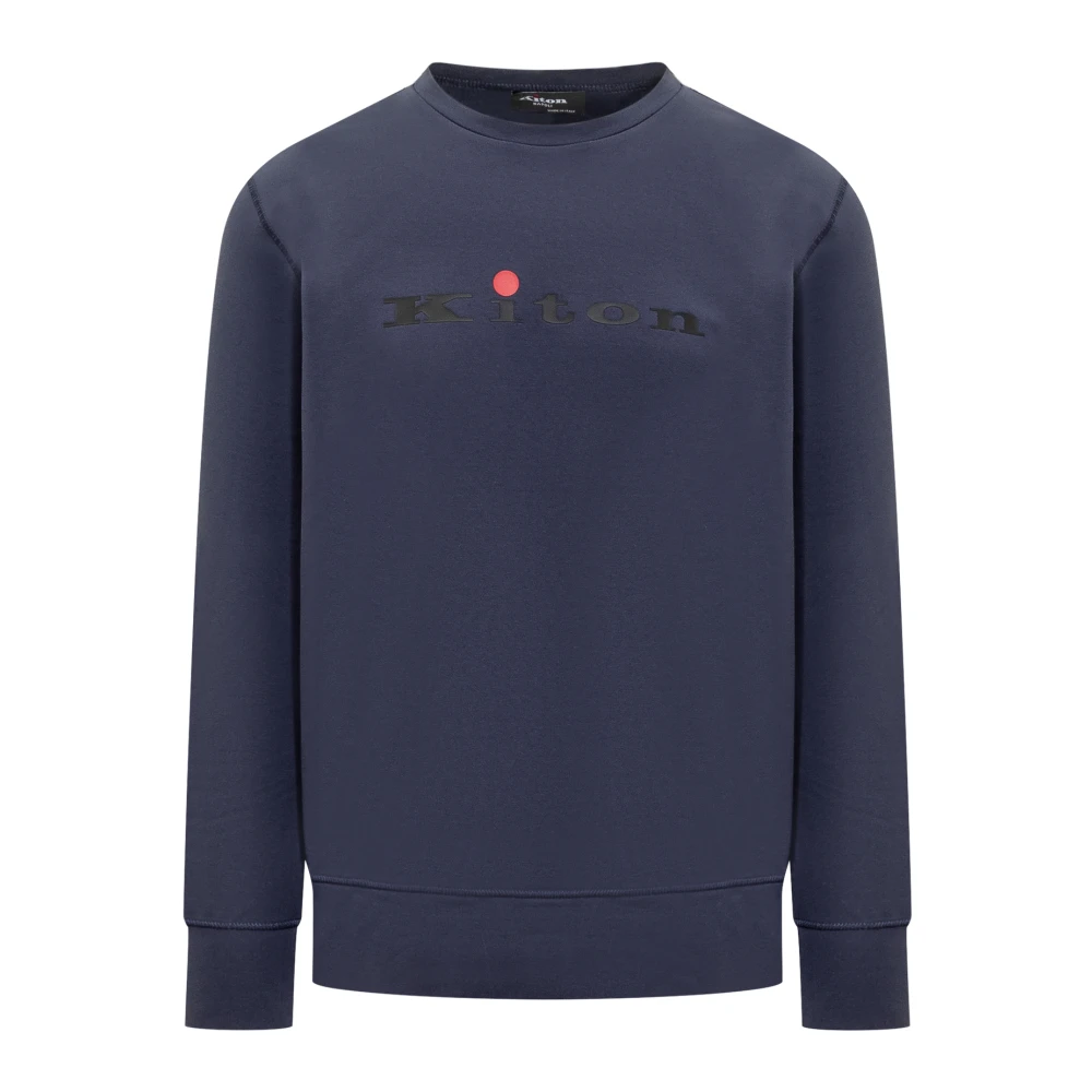 Kiton Sweatshirts Blue Heren