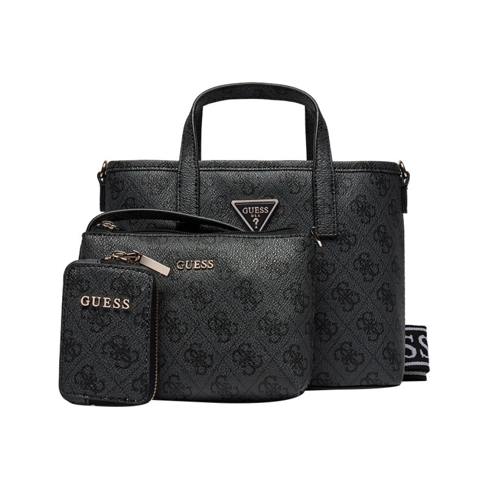 Guess Moderne Shopper Tas met Gouden Details Black Dames