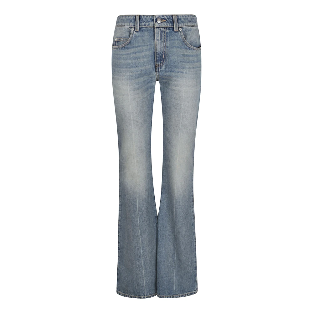 Alexander McQueen Rosa & Lila Bootcut Jeans Blue, Dam