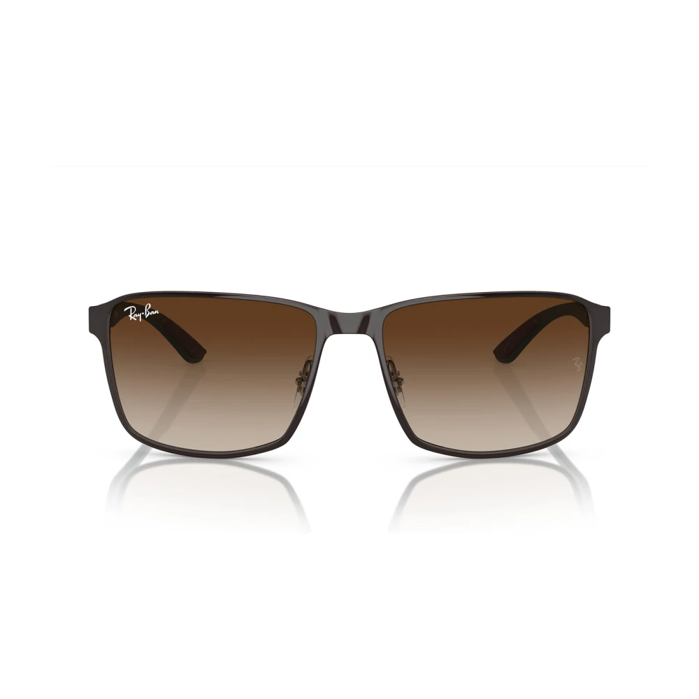 Ray-Ban Brown Sunglasses, Unisex, 59 Mm, Square Sunglasses Gradient Lenses