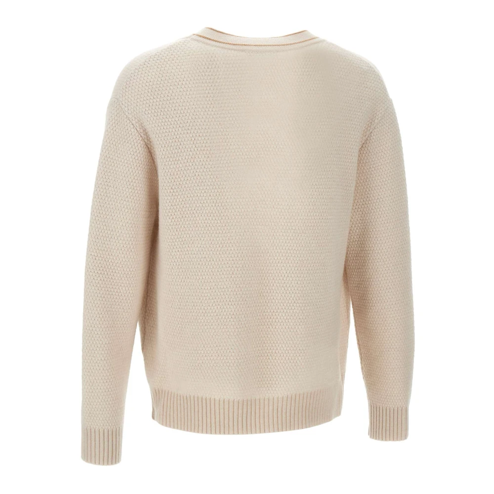 Lardini Wol Kasjmier Vest Beige Trui Beige Heren