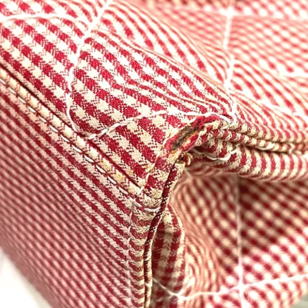 Chanel Vintage Pre-owned Cotton chanel-bags Red Dames