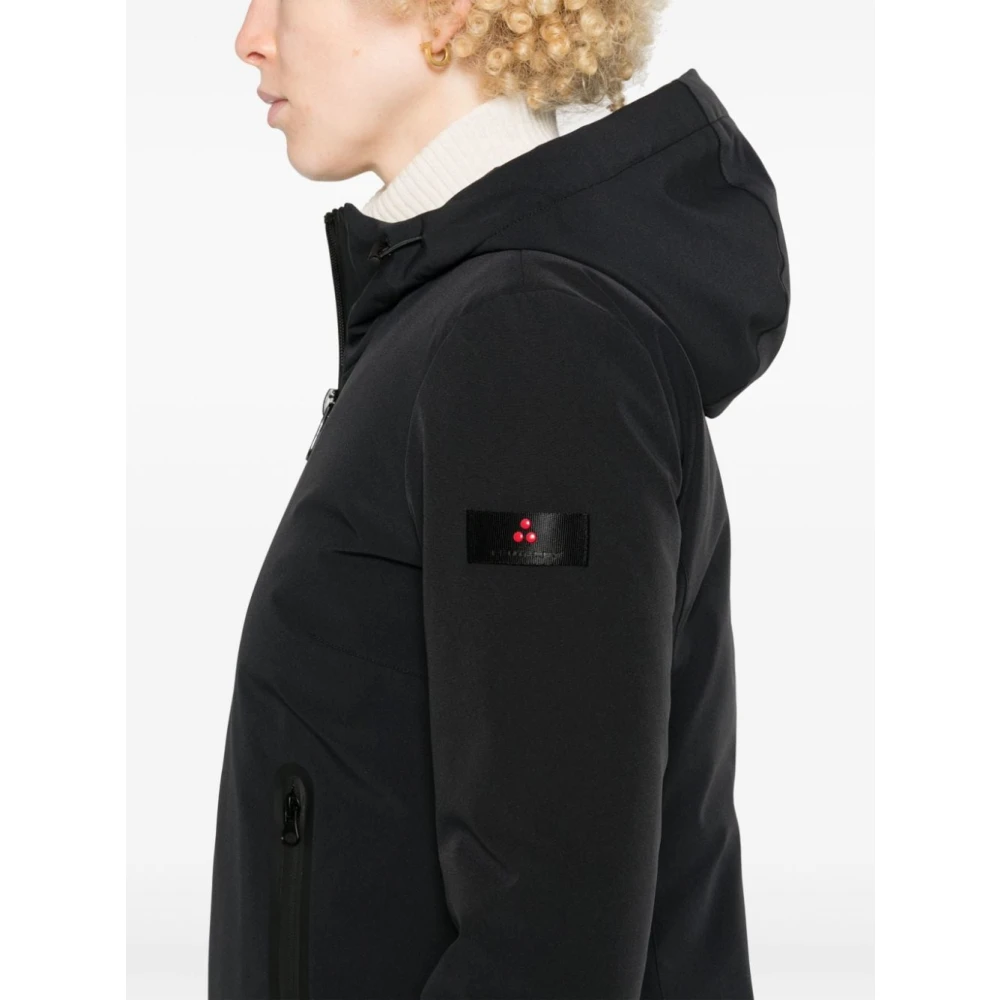 Peuterey Zwarte Gevoerde Isolatiejas Black Dames