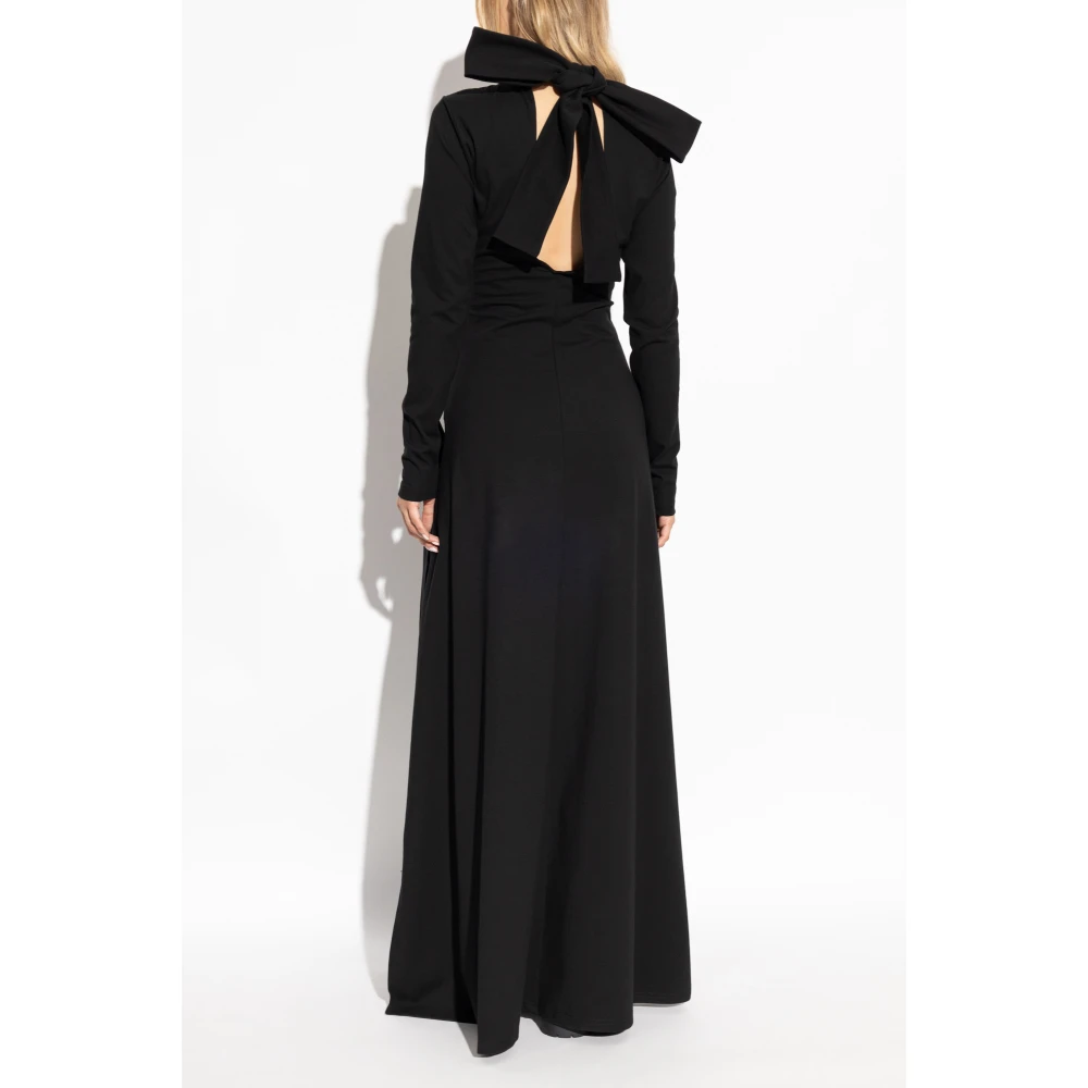 Versace Jeans Couture Jurk met logo Black Dames