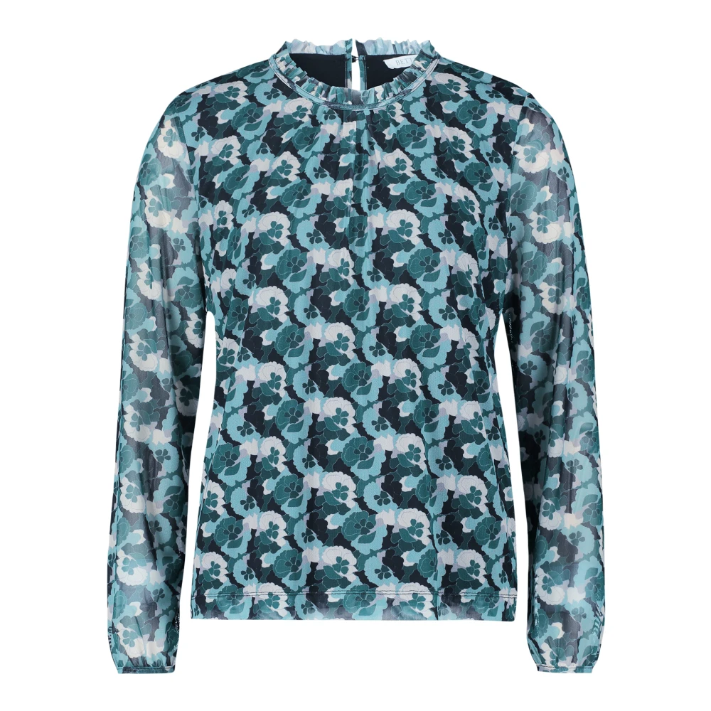 Betty & Co Bloemen Ruches Blousetop Multicolor Dames