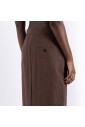 jupe-en-coton-marron