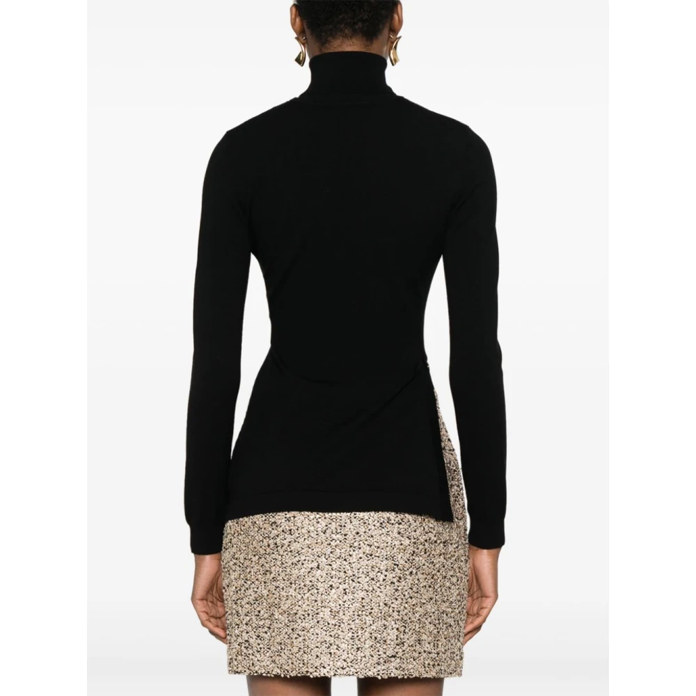 Elisabetta Franchi Nero Sweater Aw24 Damesmode Black Dames