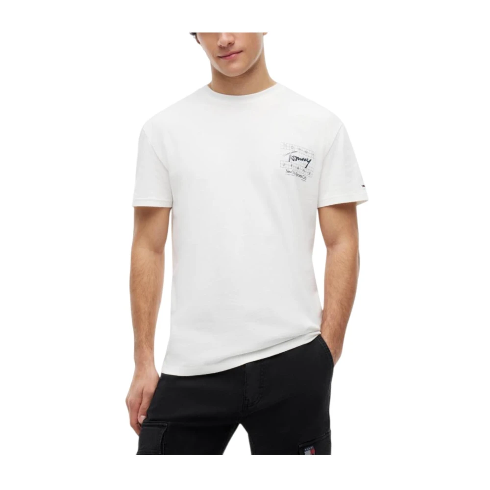 Tommy Hilfiger Reg Sign Flag - Male - T-Shirts - White - S - Tops