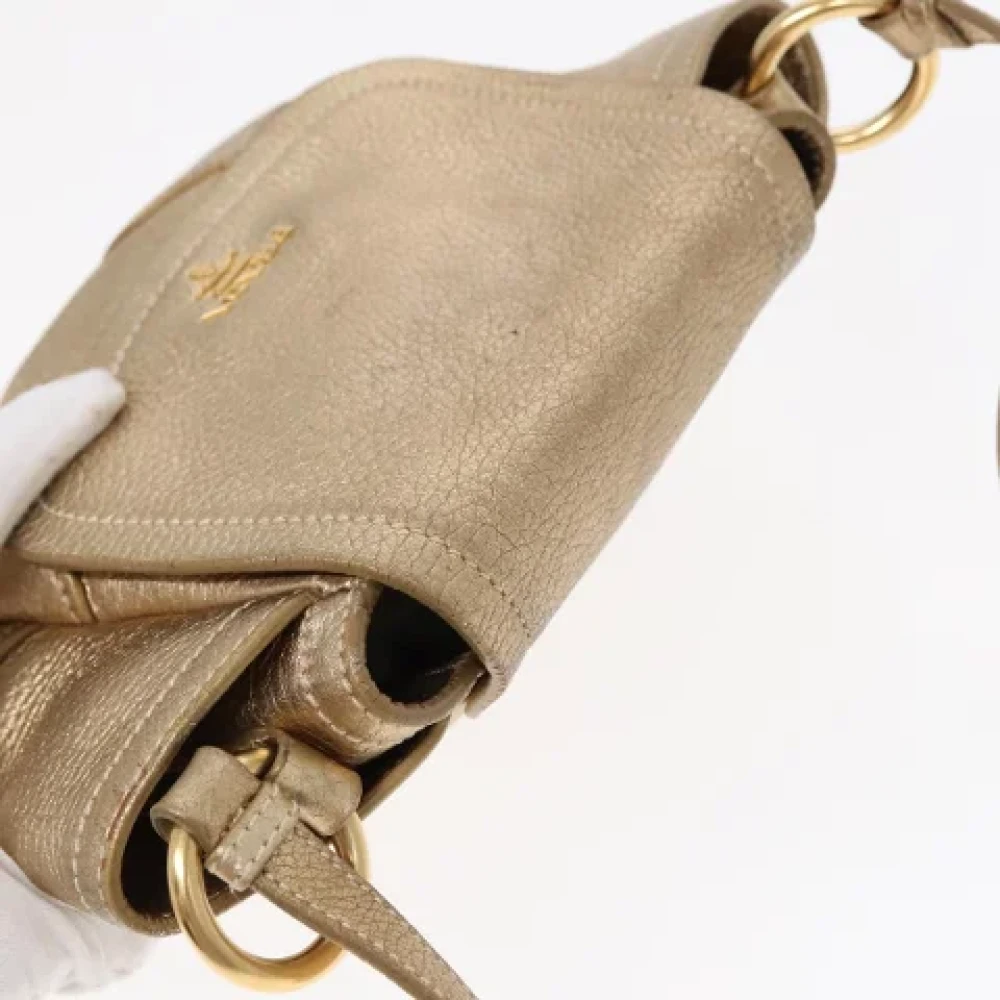 Prada Vintage Pre-owned Leather prada-bags Yellow Dames