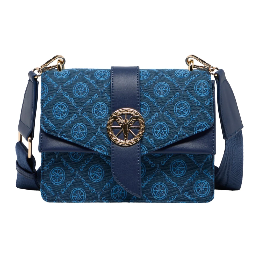 Carlo Colucci Women's Blue Shoulder Bag Destro
