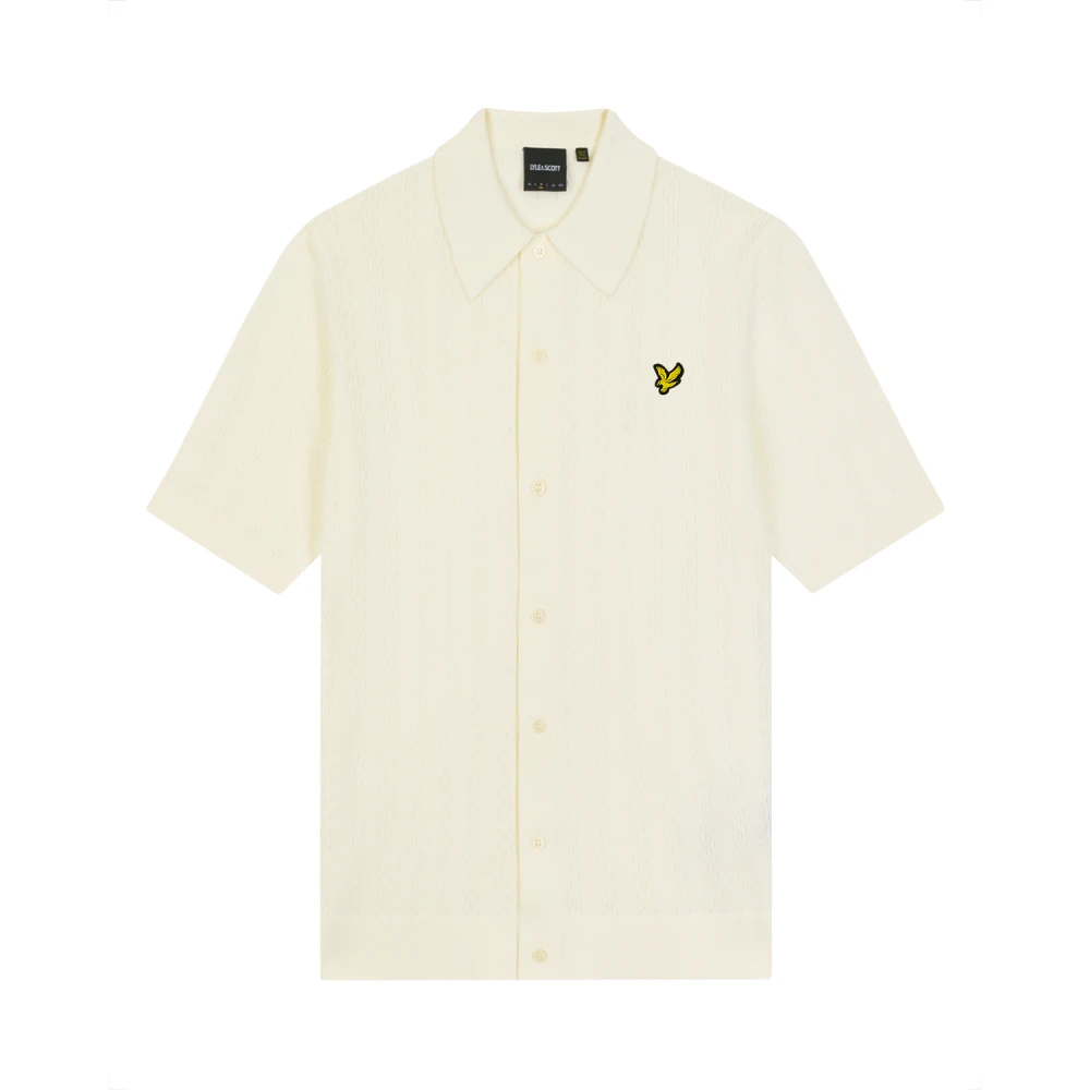 Lyle & Scott Gestreepte Polo Trui Beige Heren