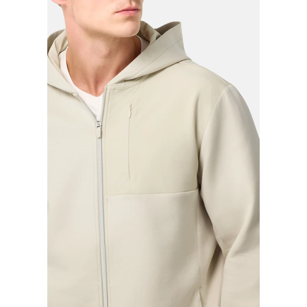 Boggi Milano Full-Zip Hoodie Beige Heren