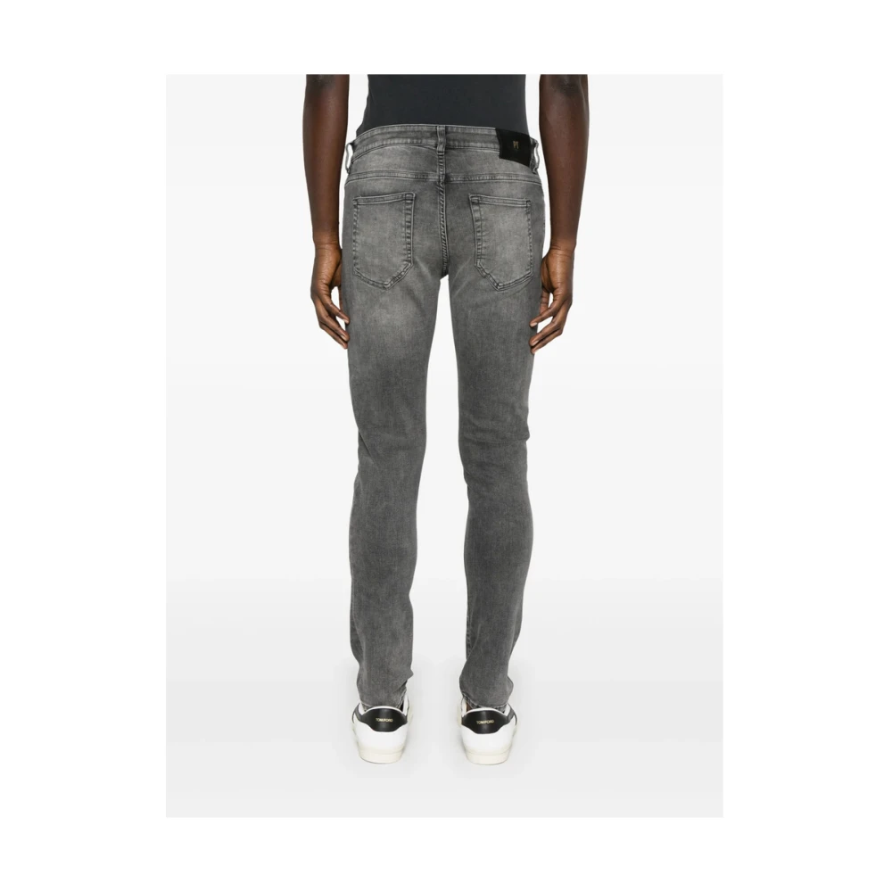 Pt01 Donkergrijze Denim Jeans met Klassieke Stijl Gray Heren