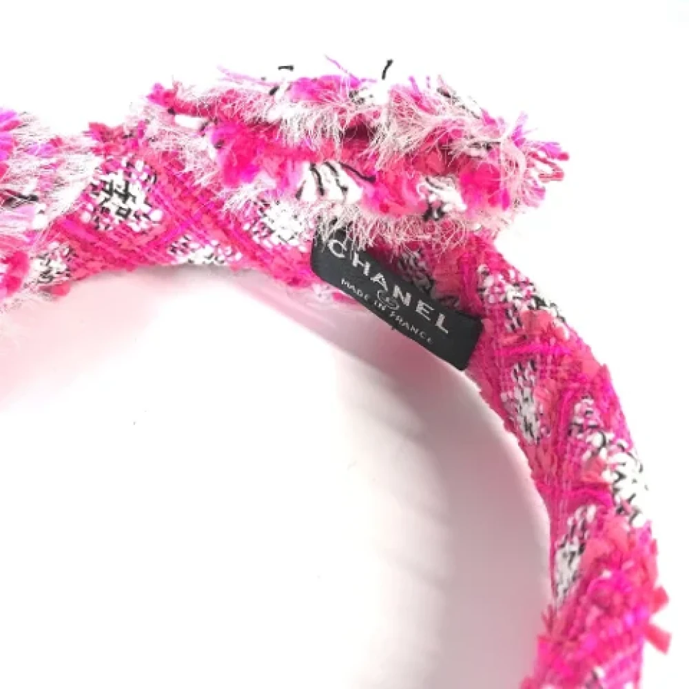 Chanel Vintage Pre-owned Fabric hair-accessories Pink Dames