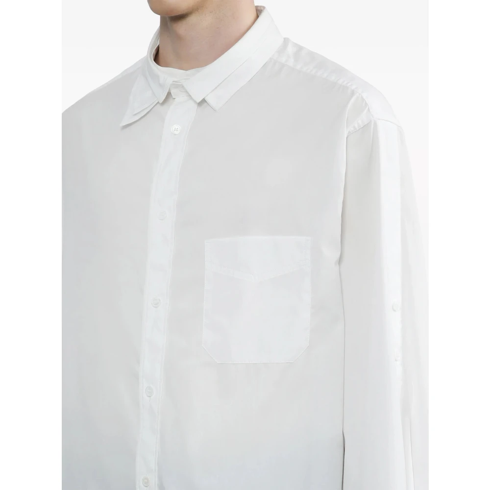 Yohji Yamamoto Casual Shirts White Heren