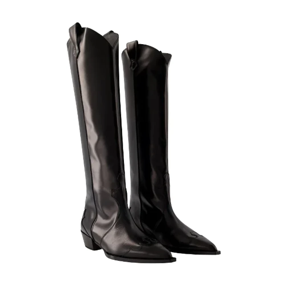 aeyde Leather boots Black Dames