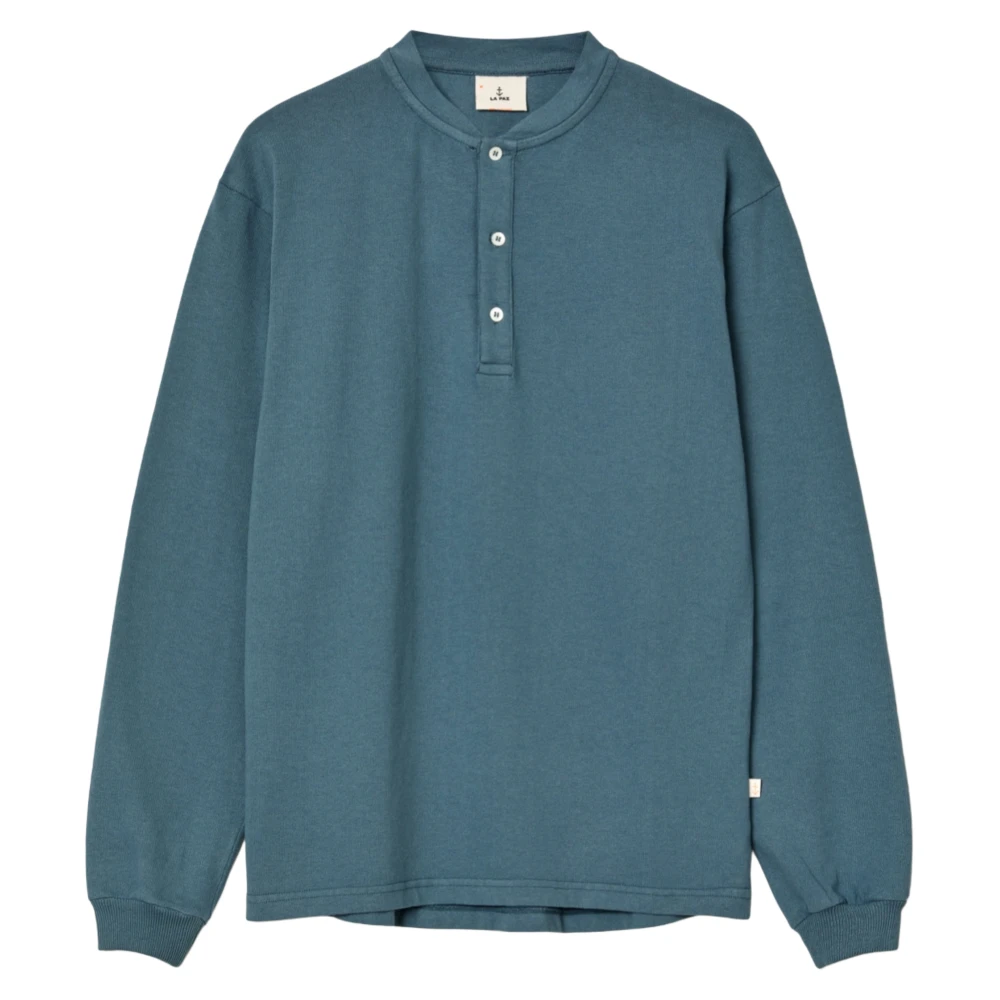 La Paz Vintage Longsleeve Henley Allure Green Heren