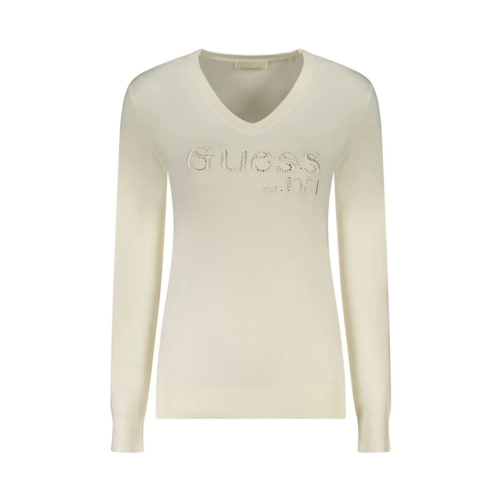 Knitwear > V-neck Knitwear - - Guess - Modalova