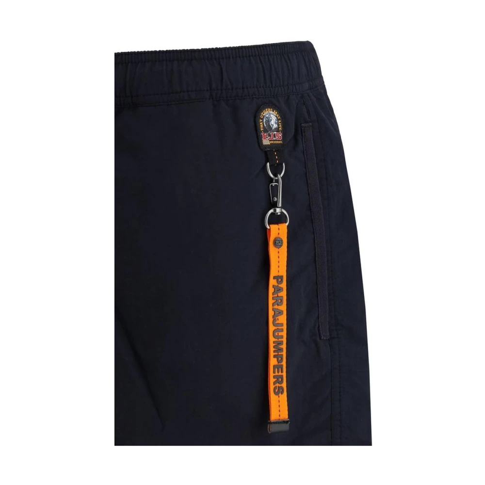 Parajumpers Navy Mitch Shorts met elastische tailleband Black Heren