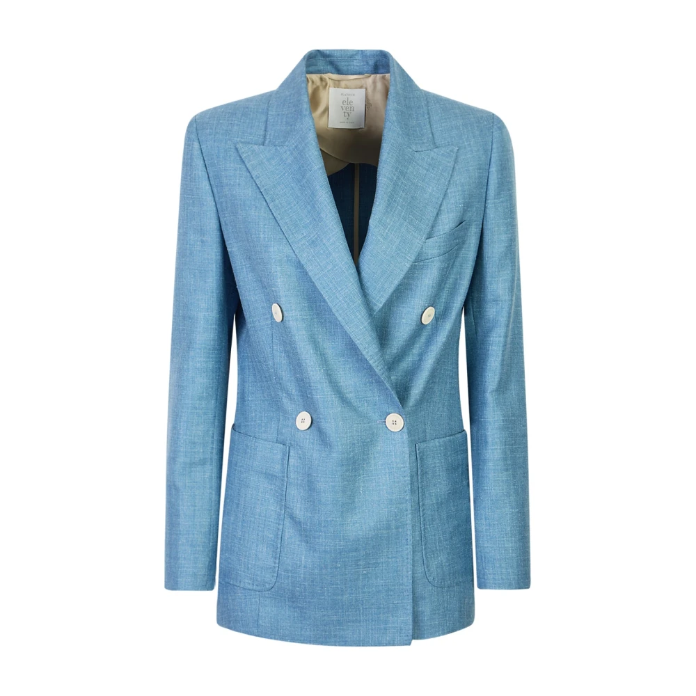 Eleventy Donna Blu Giacche, L, New,