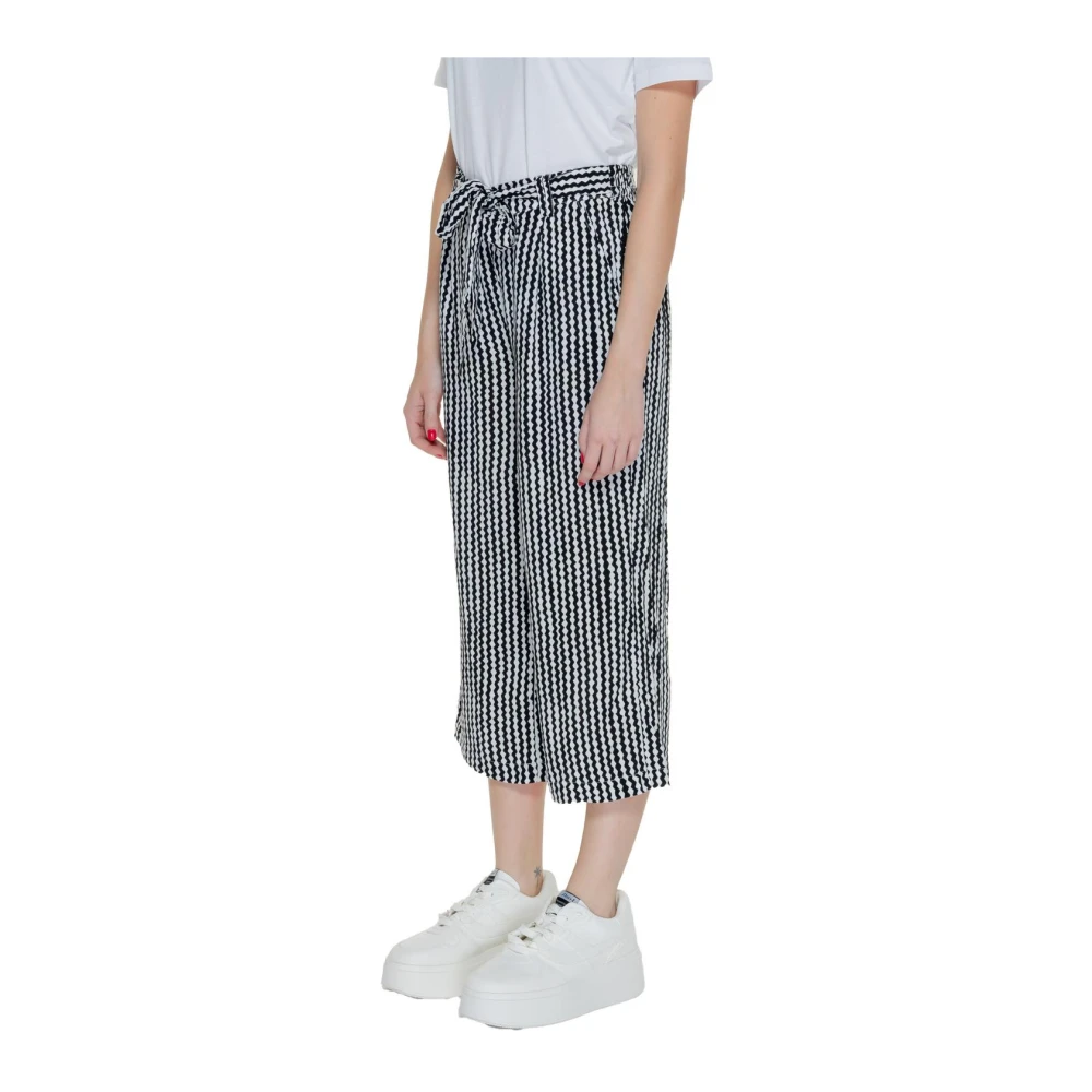 Only Geometrisch Patroon Culottes Relaxte Pasvorm Black Dames